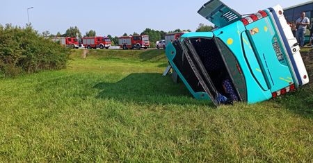 Wypadek autokaru w Terespolu. Wielu rannych