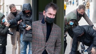 Bohaterski Piotr Kraśko mknie na pomoc fotoreporterowi (ZDJĘCIA)
