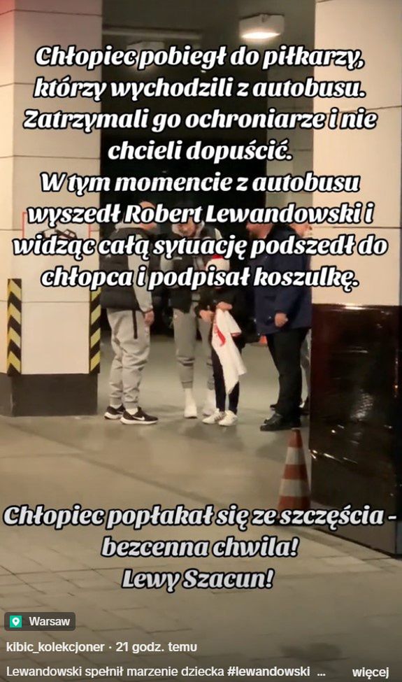 Robert Lewandowski podpisał się na koszulce