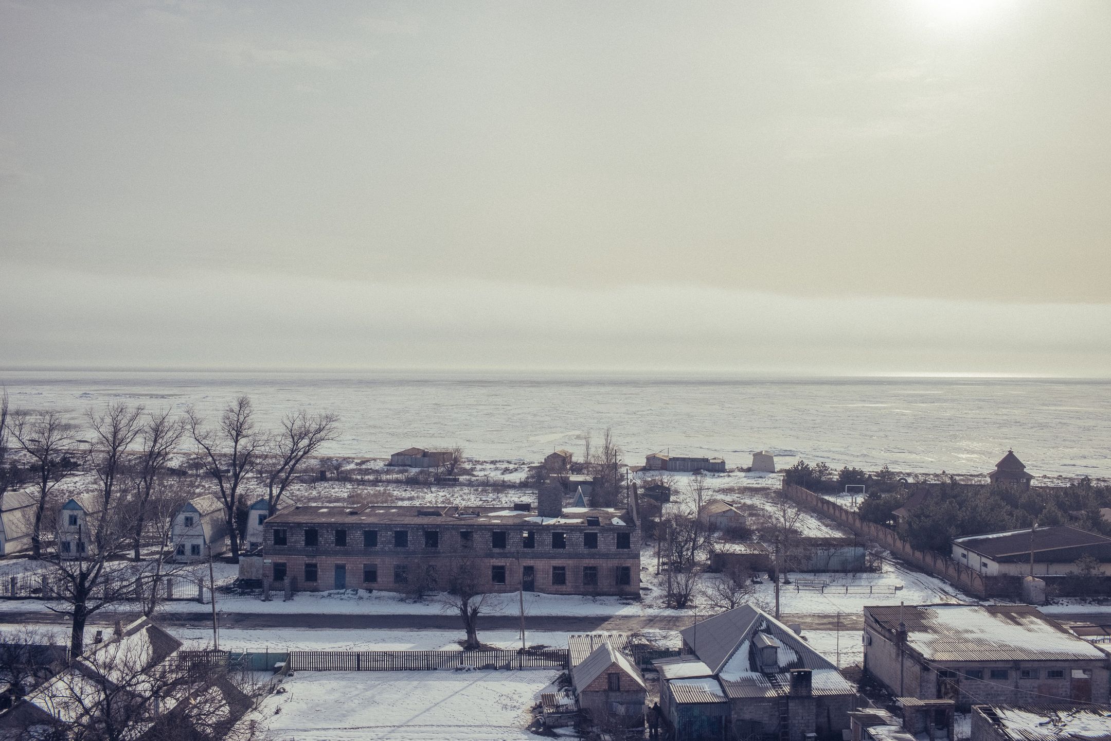 Wybrzeże Morza Azowskiego w okolicach Mariupola