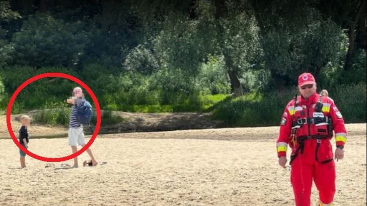 Zabrał dziecko na śmiertelnie niebezpieczną wycieczkę. WOPR ostrzega