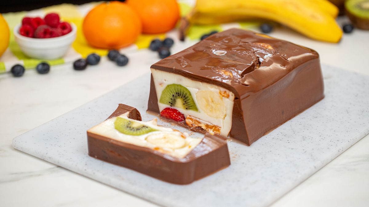 Kostka czekoladowo-owocowa
