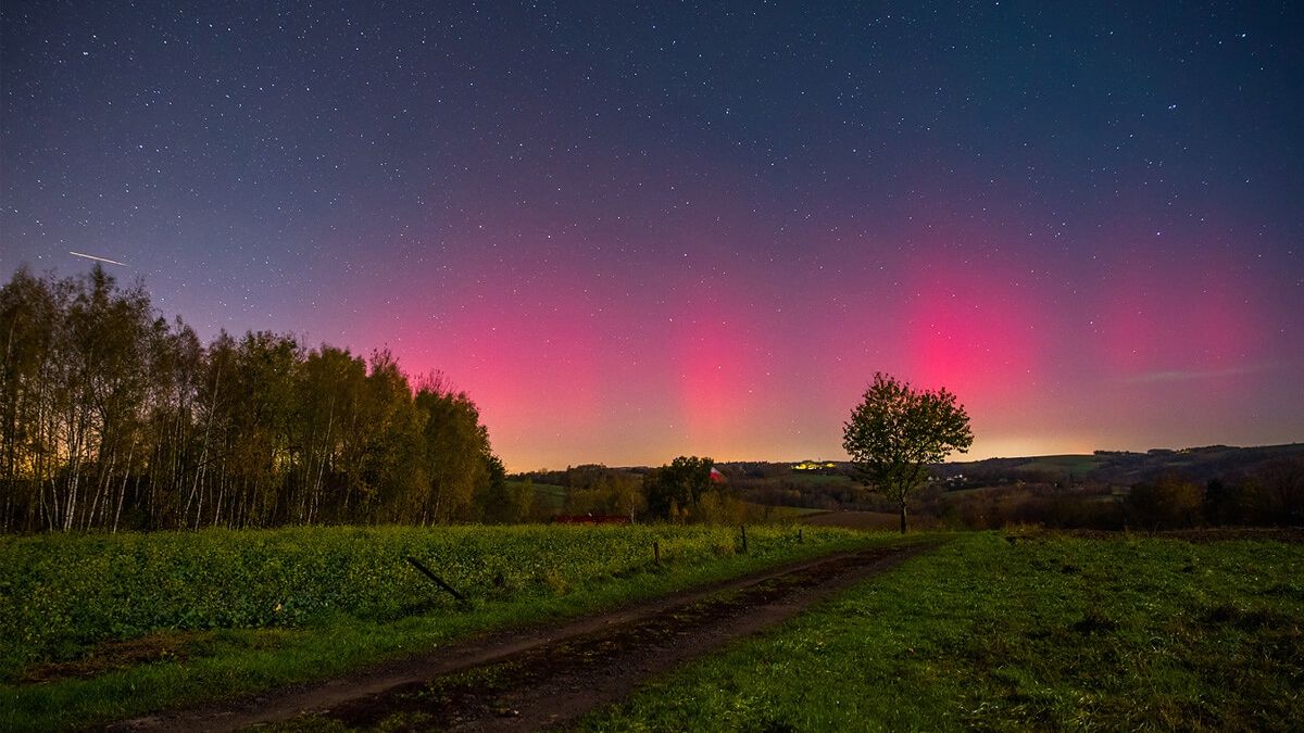 Zorza Polarna nad Polską