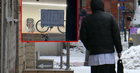 Ksiądz na kolędzie zobaczył kartkę w oknie sklepu. Zdjęcie wrzucił do sieci