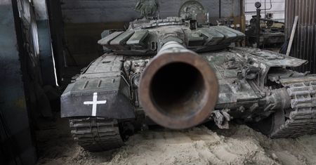 Nagranie jak z filmu akcji. Od czołgu oderwała się wieża
