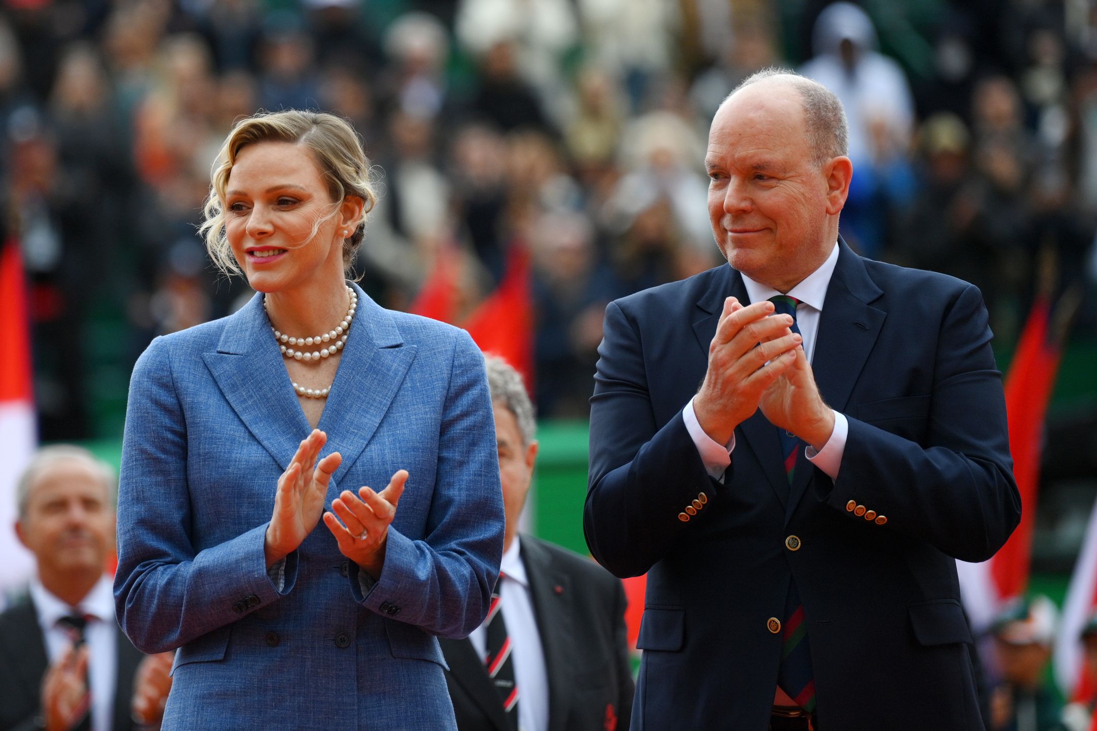 Księżna Charlene i książę Albert