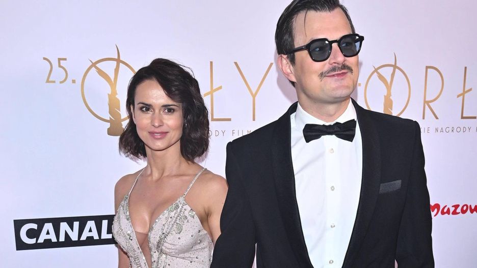 Dawid Ogrodnik z ukochaną Pauliną na "Orłach"