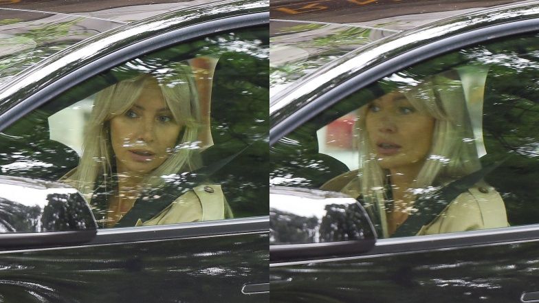 Agnieszka Woźniak-Starak przed studiem "Dzień dobry TVN"