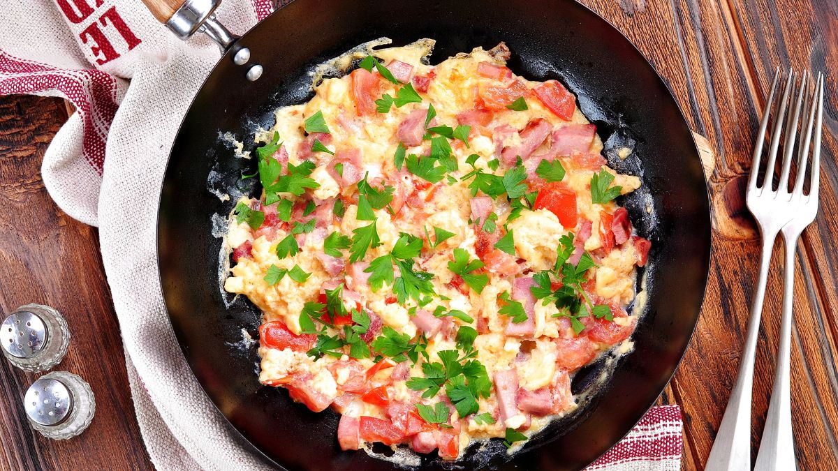 Jajecznica pizza - Pyszności