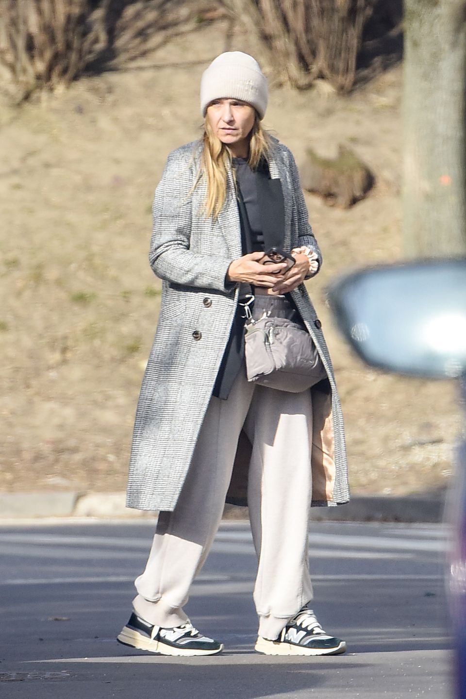 Joanna Koroniewska w drodze do restauracji 