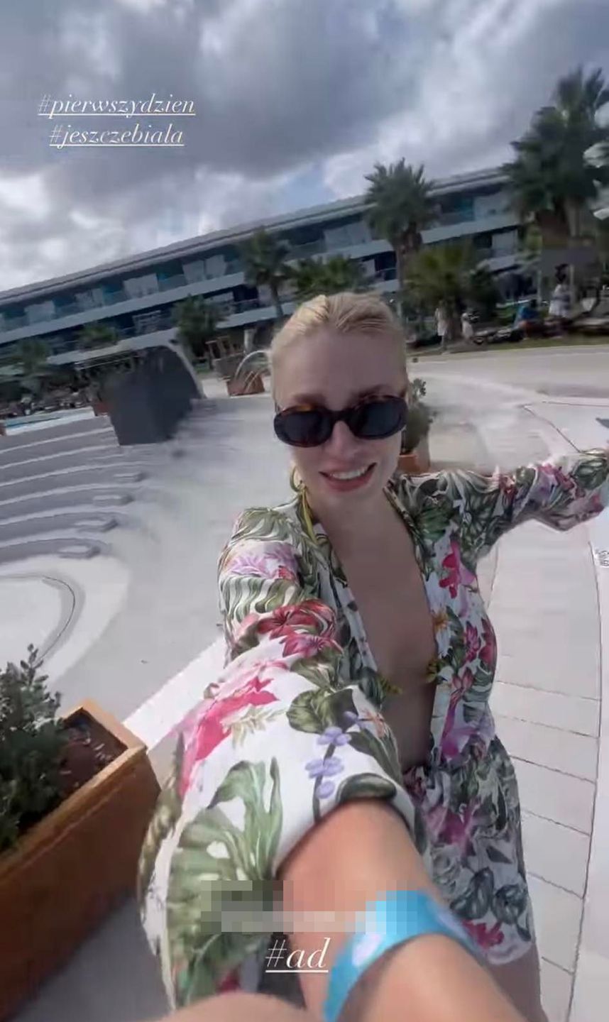 Martyna Gliwińska na wakacjach z synem Kazikiem