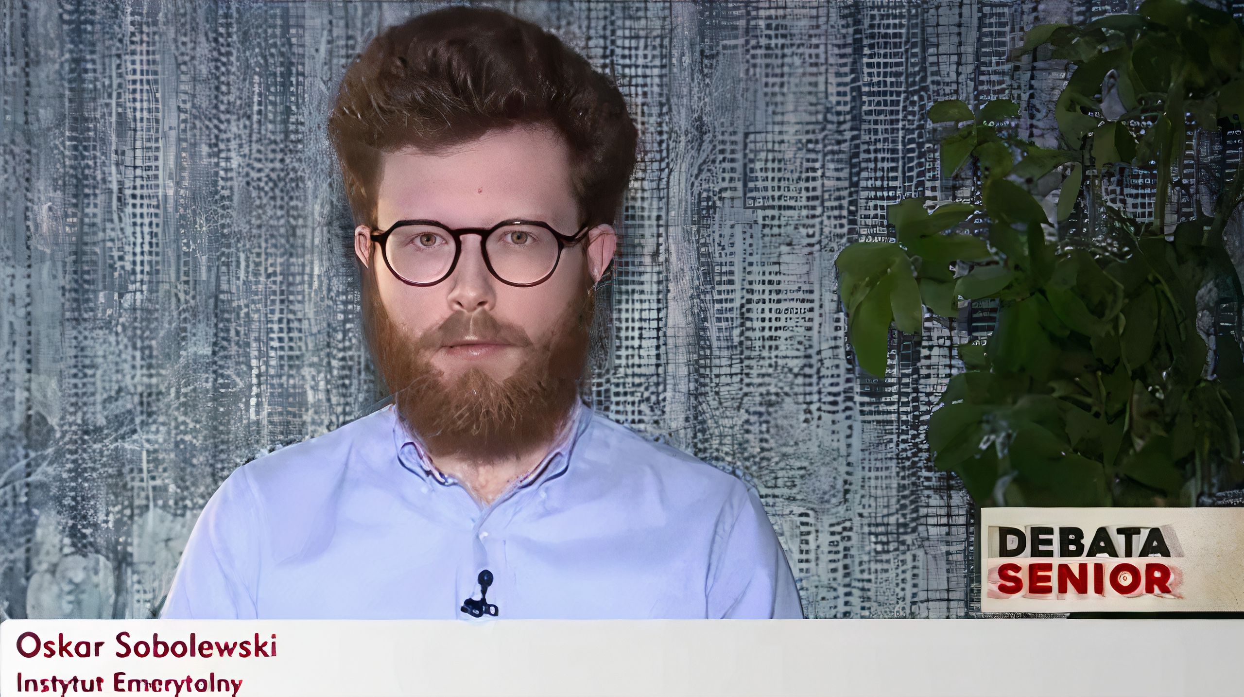 Jednym z zaproszonych ekspertów do programu "Debaty seniora" był Oskar Sobolewski 