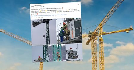 Dramat w Golubiu-Dobrzyniu. Operator żurawia stracił przytomność