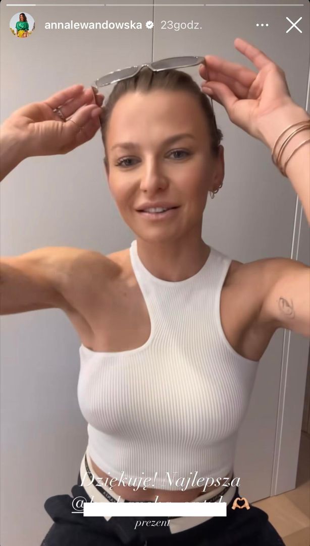 Anna Lewandowska pokazała casualową stylizację 