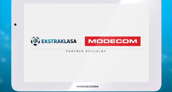 Modecom jako partner piłkarskiej Ekstraklasy promuje się przy jej meczach (wideo)