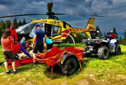 Dramatyczny weekend w Beskidach. Na Hali Miziowej helikopter LPR lądował 2 razy