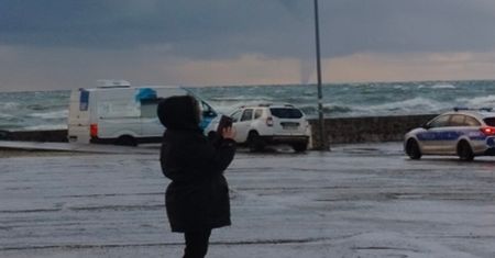 Zaczęło się o poranku w Darłowie. Niezwykłe zjawisko nad polskim morzem