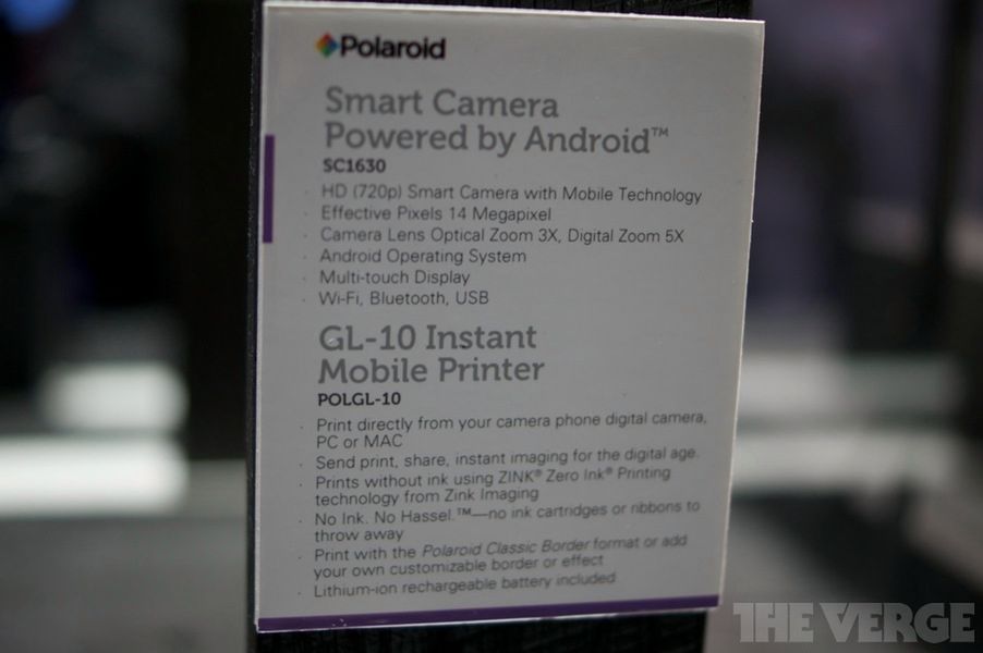 Polaroid SC1630 - aparat fotograficzny z telefonem i Androidem [CES 2012] 6