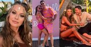 Anna Lewandowska pręży umięśniony brzuch, imprezując kolejno na basenowym "pink party" i "Tulum party" (ZDJĘCIA)