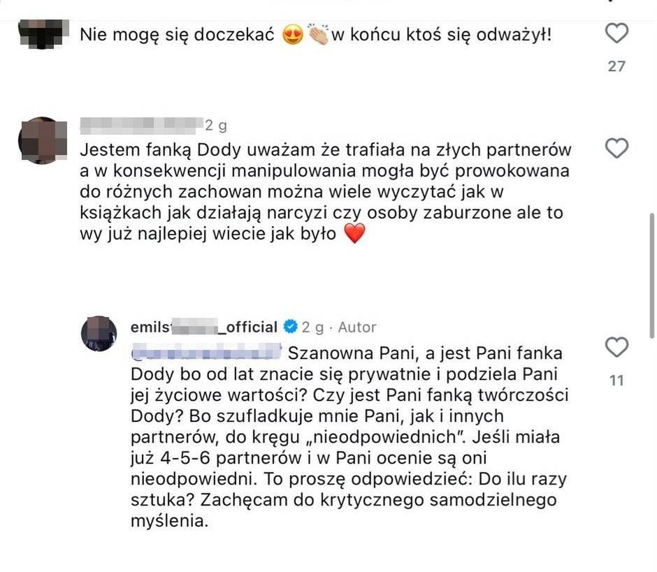 Dyskusja pod postem Emila S.