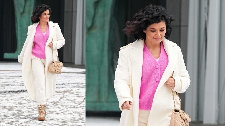 Katarzyna Cichopek pod studiem "Pytania na Śniadanie"