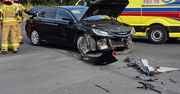 Wypadek w Gorzowie. Chrysler zderzył się z nissanem