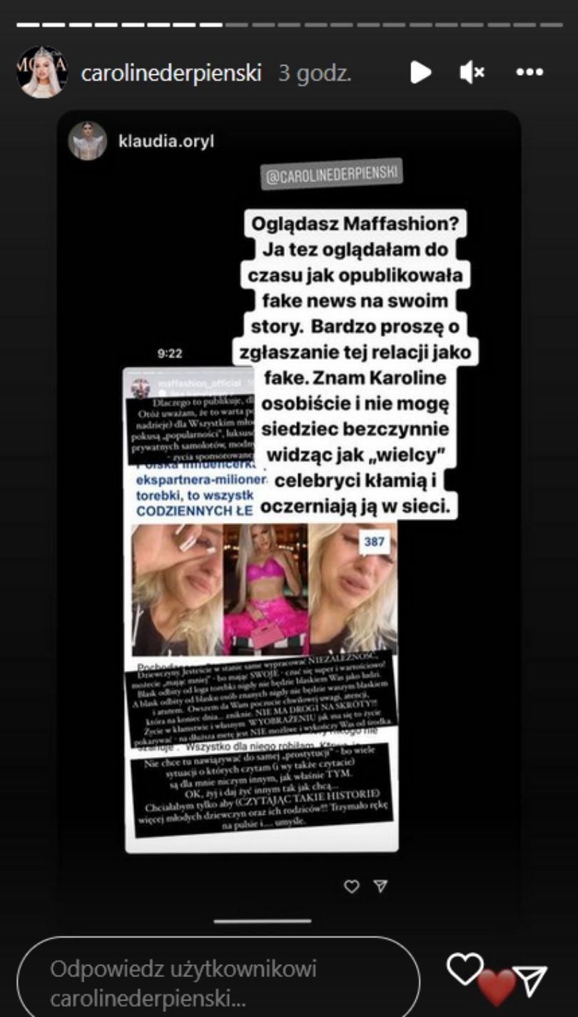 Karolina Derpieńska odpowiada Maffashion