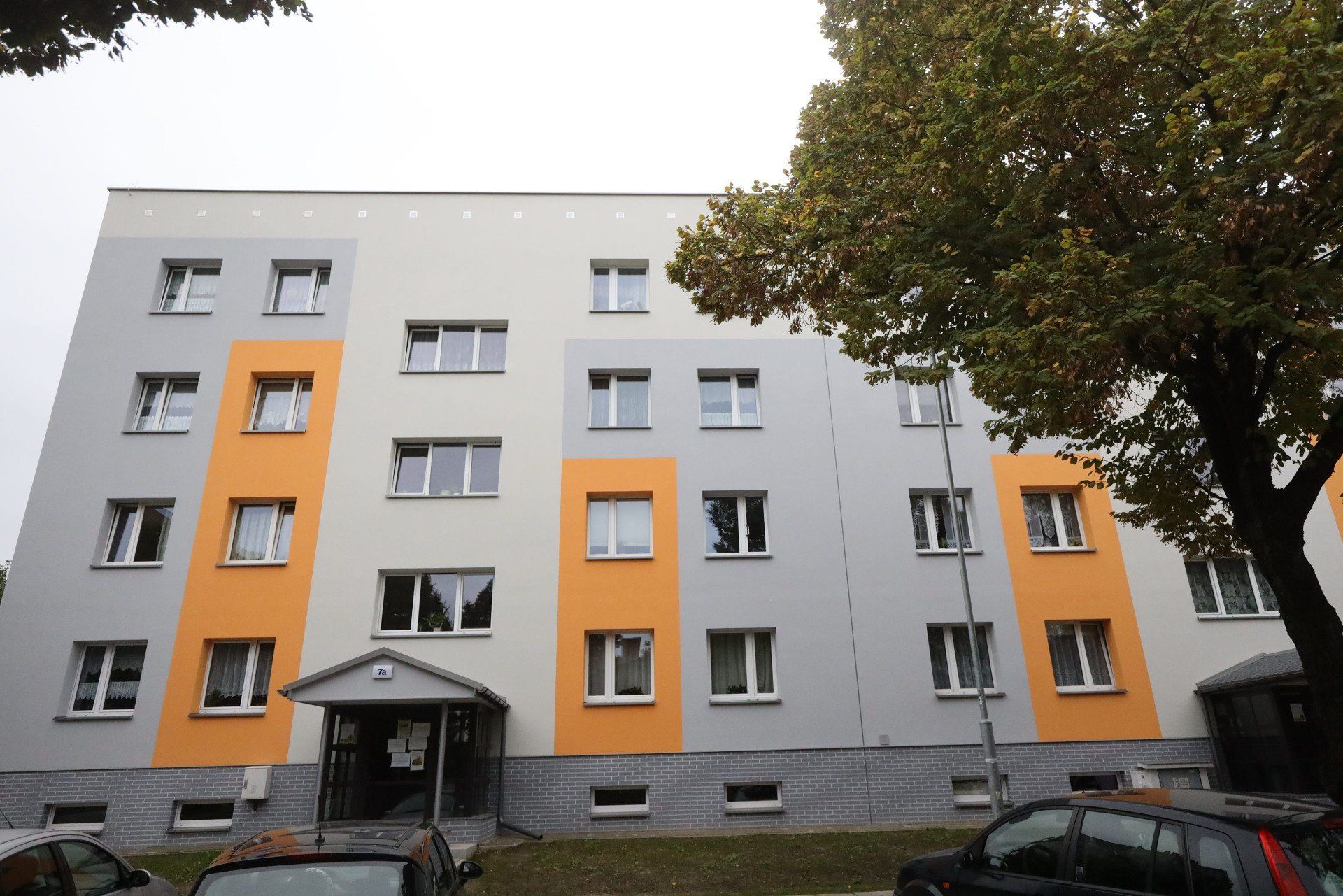 Blok przy ulicy Fredry 7 w Katowicach po termomodernizacji stracił swoją wyjątkowość