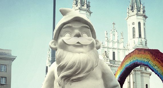 Krasnal promuje kursy niemieckiego w Goethe-Institut