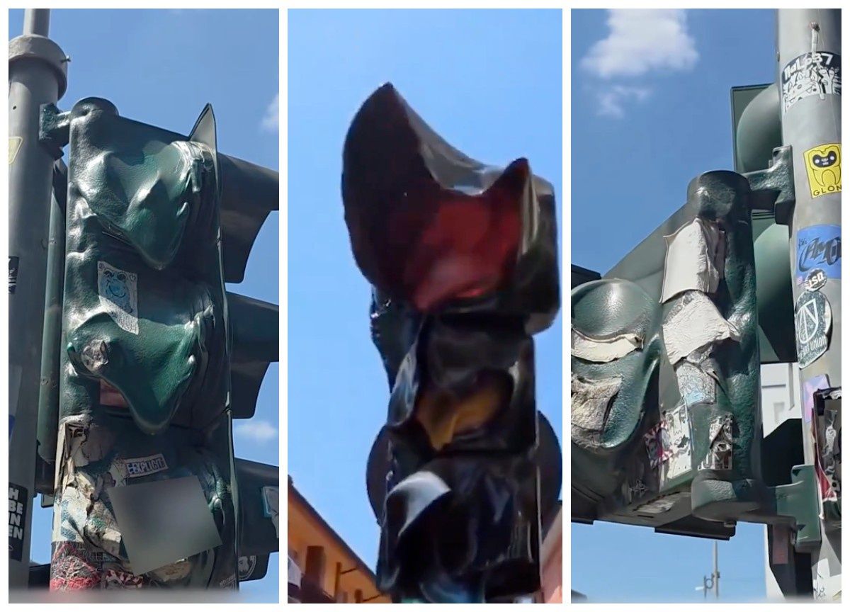 Verona Traffic Light Did Not Melt in the Heat – It Was Vandalism