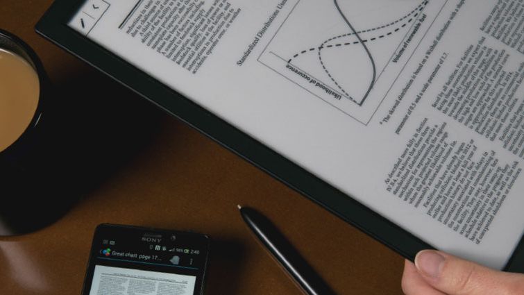 Cyfrowy papier w czytniku Sony. Jest elastyczny i można po nim pisać. Tylko kosztuje za dużo 1
