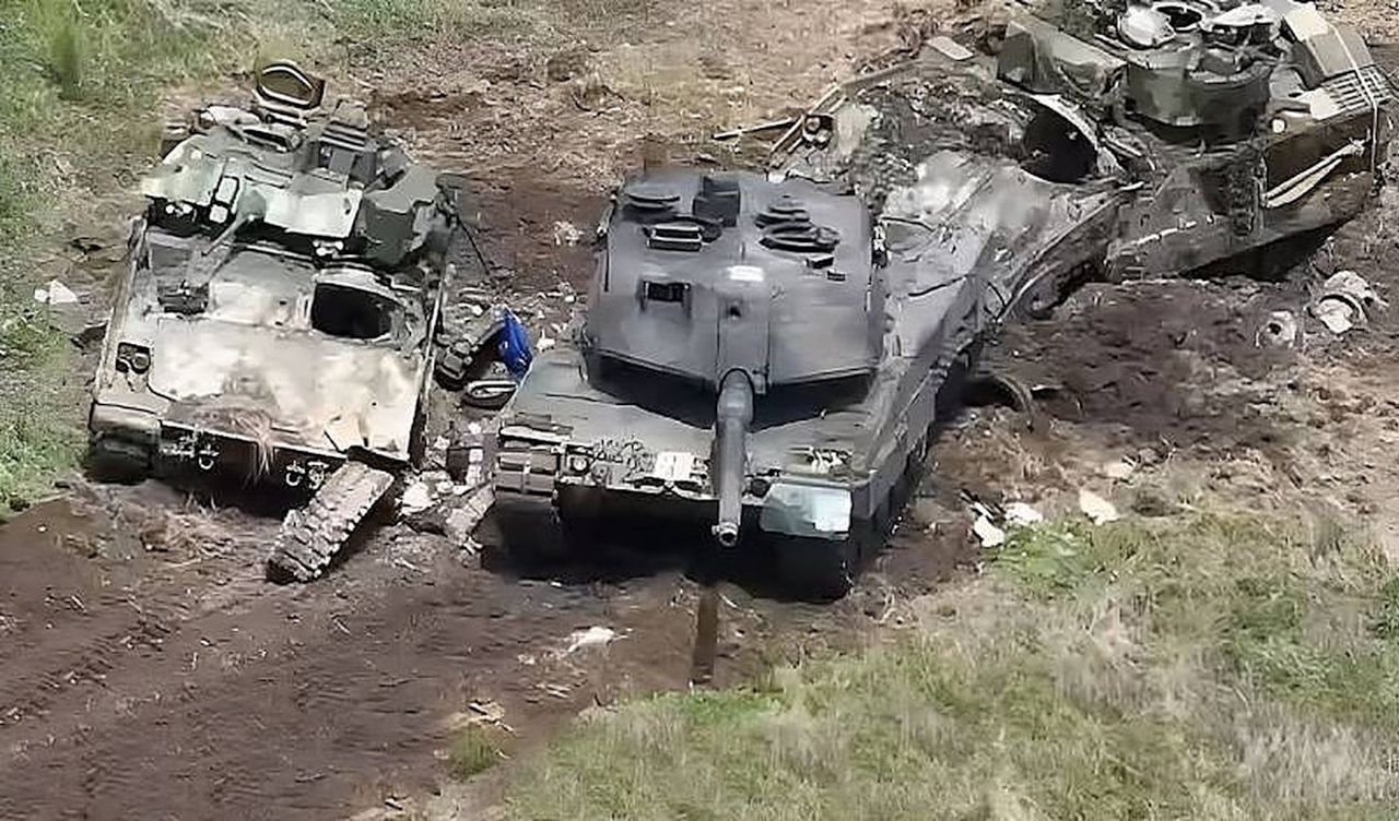 Zachodni sprzęt zniszczony w Ukrainie