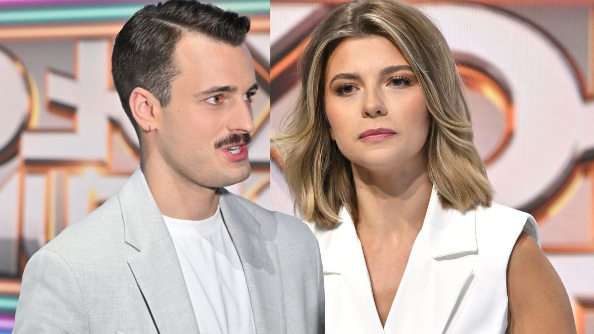 Błażej Stencel i Agnieszka Dziekan w programie "Koło Fortuny"