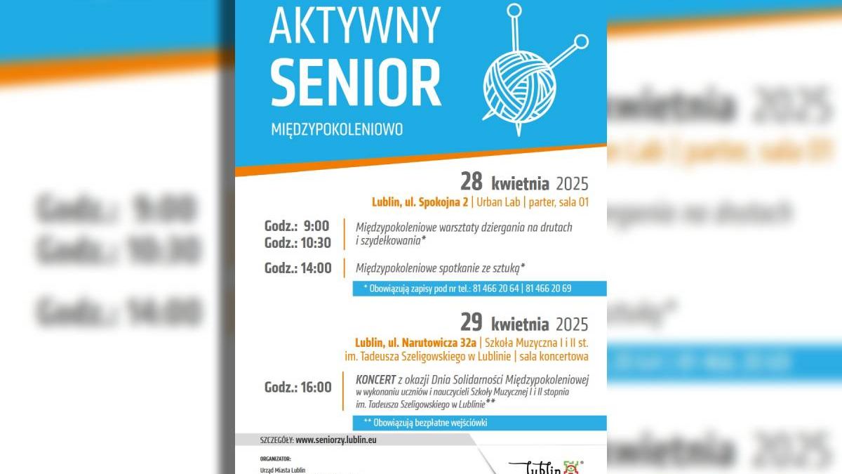 Dzień Solidarności Międzypokoleniowej — plakat