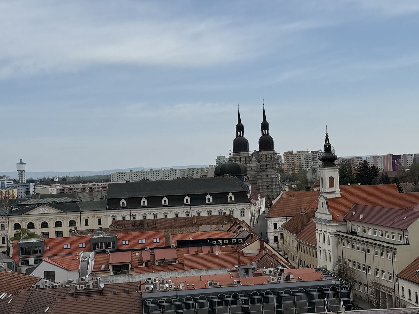 Widok na Trnavę z wieży