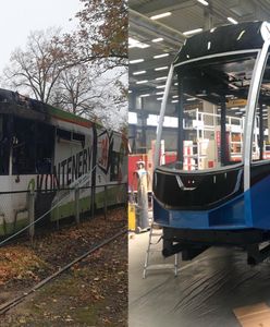 Wrocław. Spalony tramwaj dostanie drugie życie. Trwa jego remont