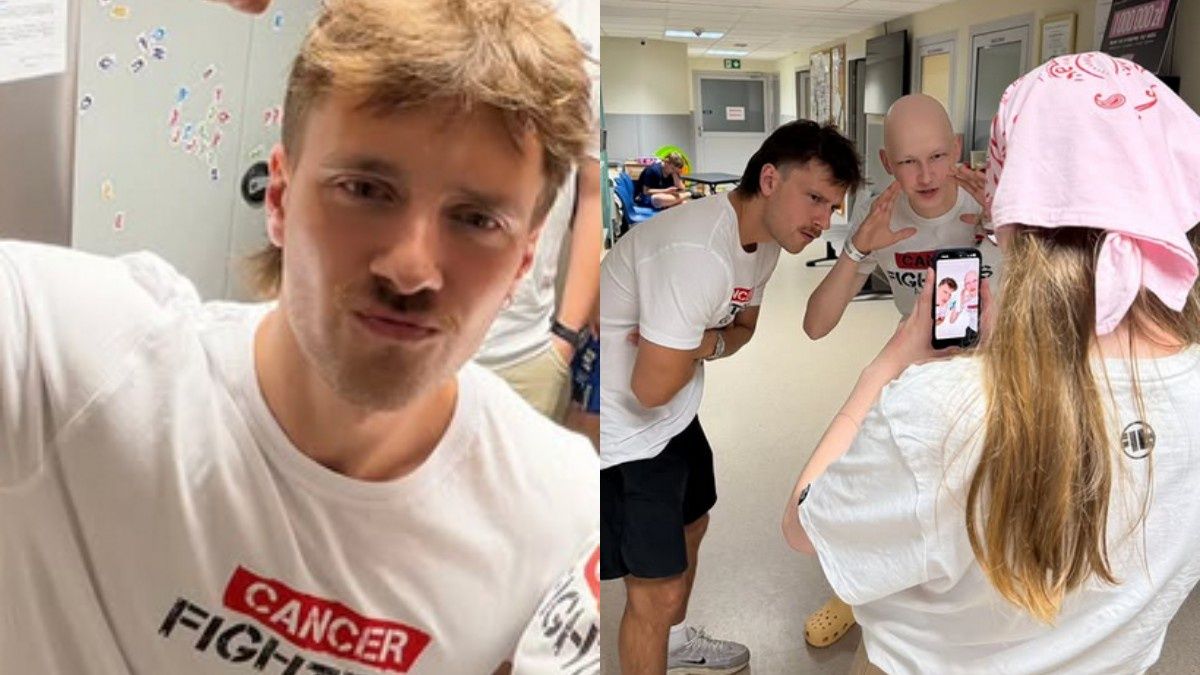 Maciej Musiał odwiedził podopiecznych fundacji Cancer Fighters