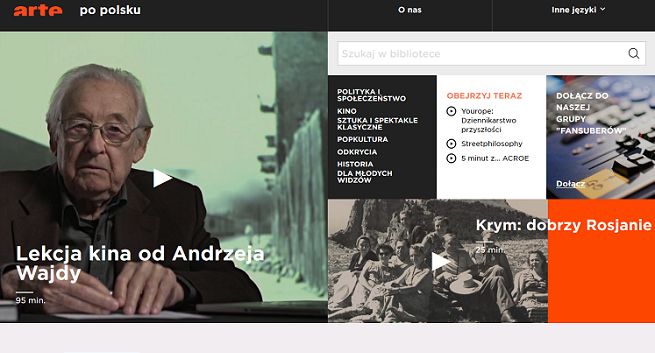 Arte z polskojęzycznym serwisem VoD