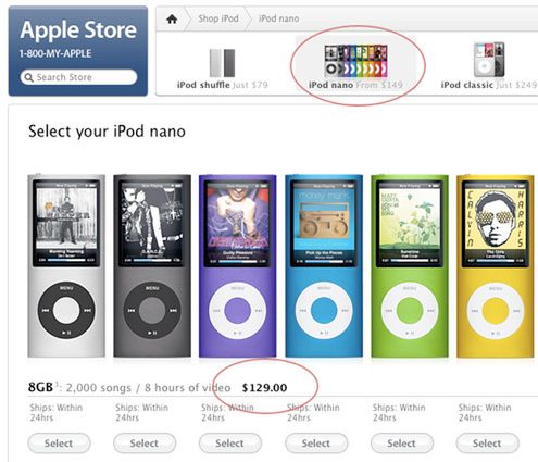 Apple po cichu obniża ceny iPodów