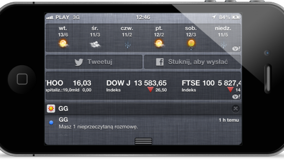 Uruchamianie centrum powiadomień zamiast wyszukiwarki Spotlight 1