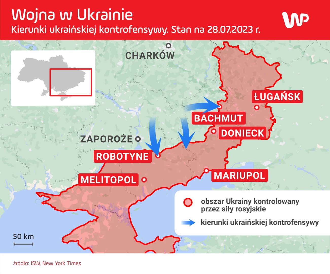 Kierunki ukraińskiej ofensywy