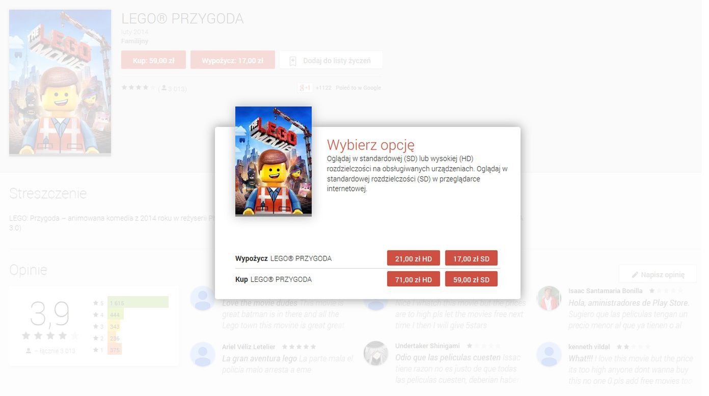 Filmy już dostępne w polskim Google Play. Fajnie, ale lepiej pójść do kina 3