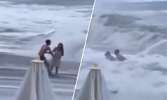 Fala porwała kobietę w Soczi. Jej znajomy był bezradny