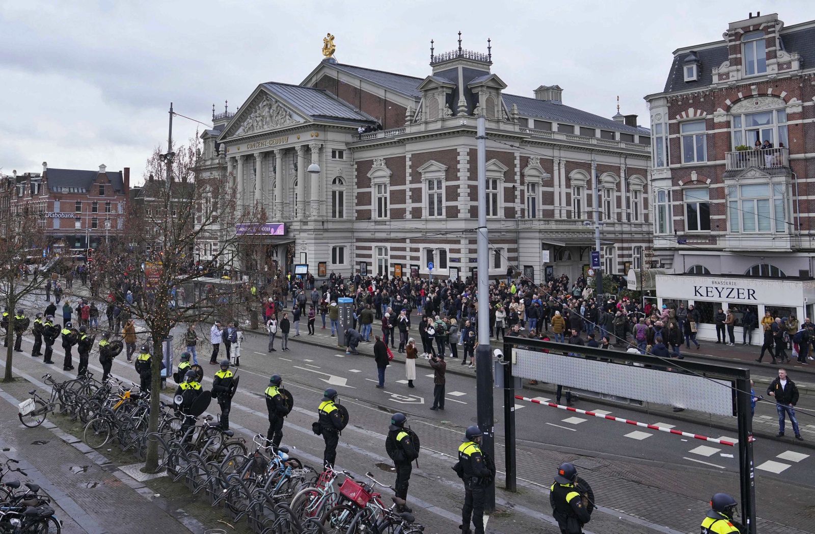 Protest w Amsterdamie