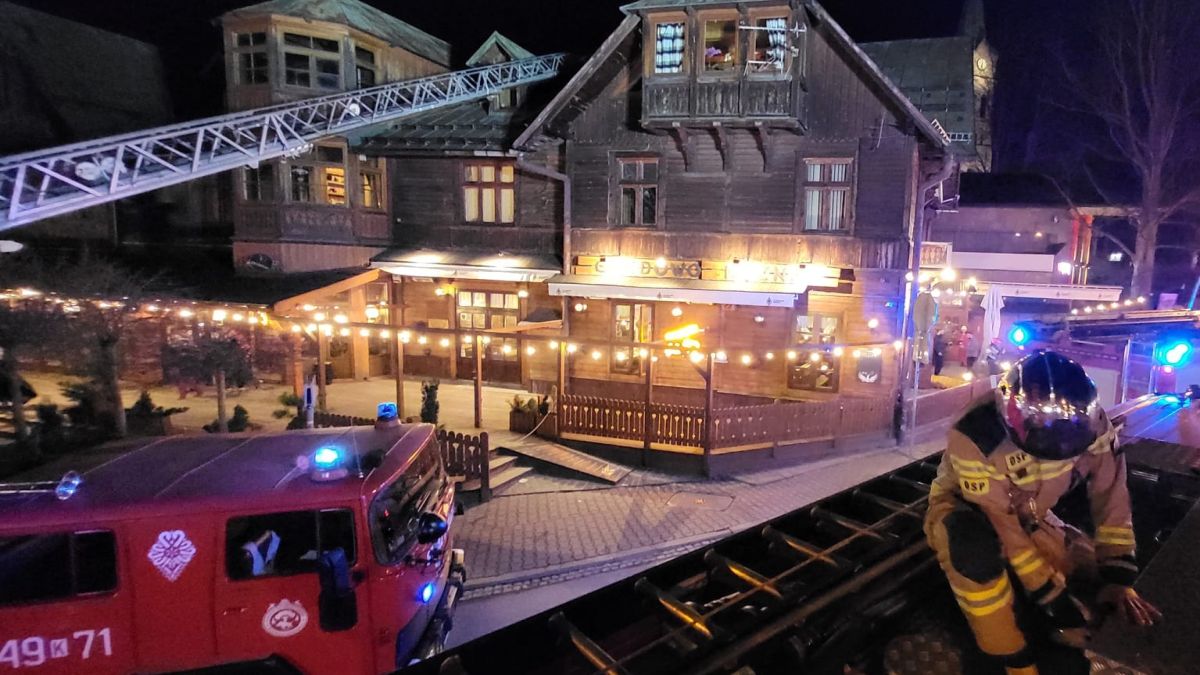 Pożar w restauracji na Krupówkach