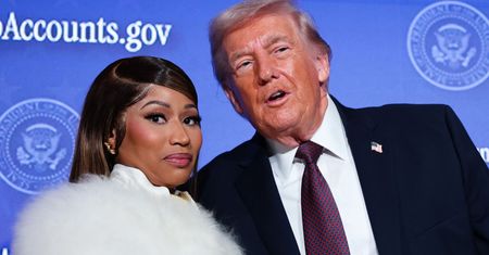 "Największa fanka Donalda Trumpa". Nicki Minaj trzymała prezydenta za ręce