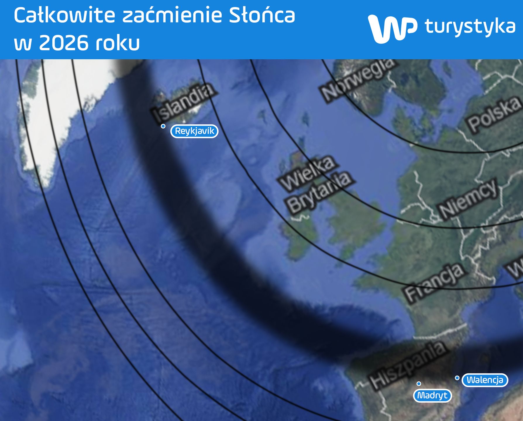 Całkowite zaćmienie Słońca w 2026 r.