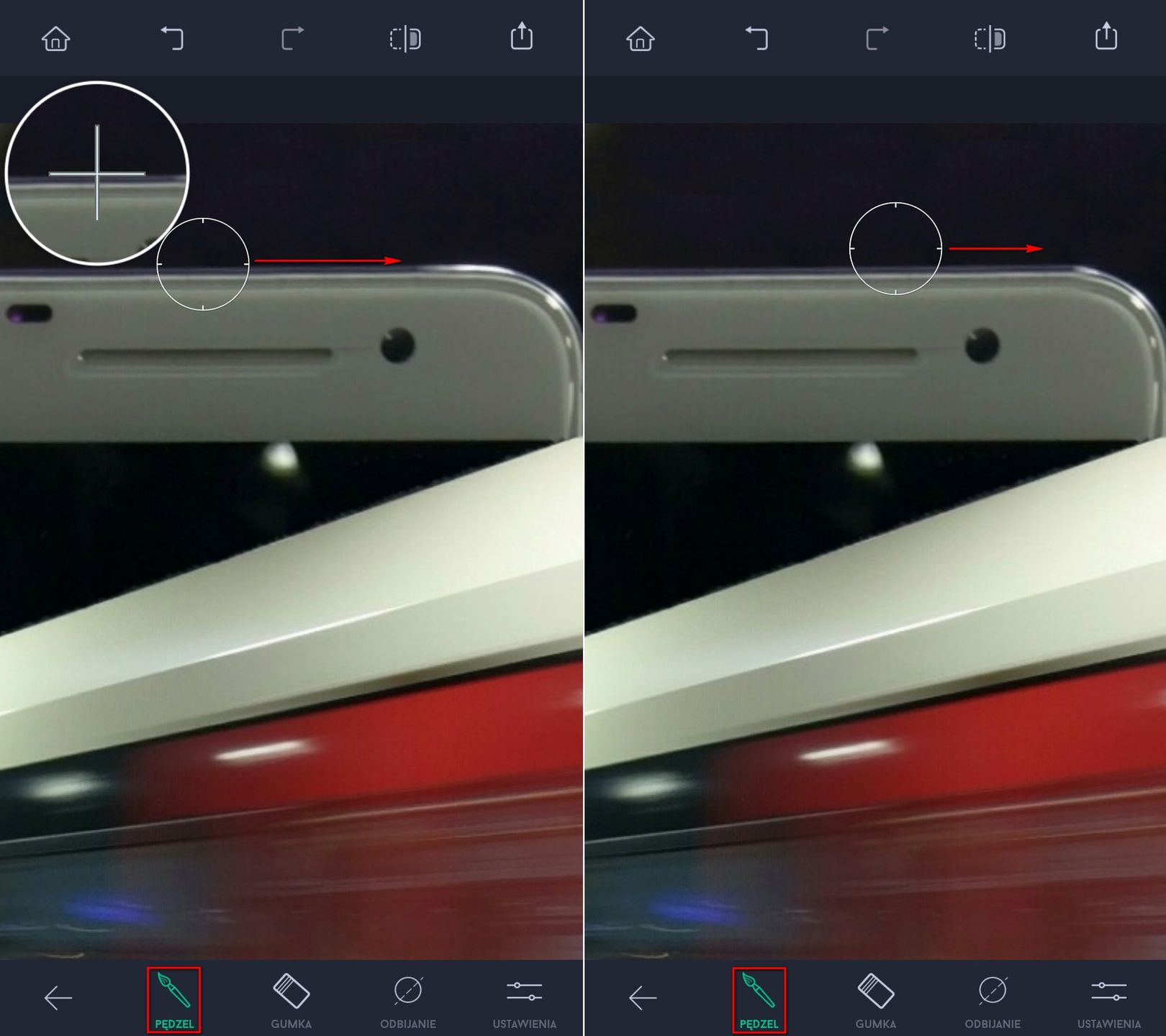 Przepis na mobilną fotoedycję: obiekty wystające z ekranu smartfona 22