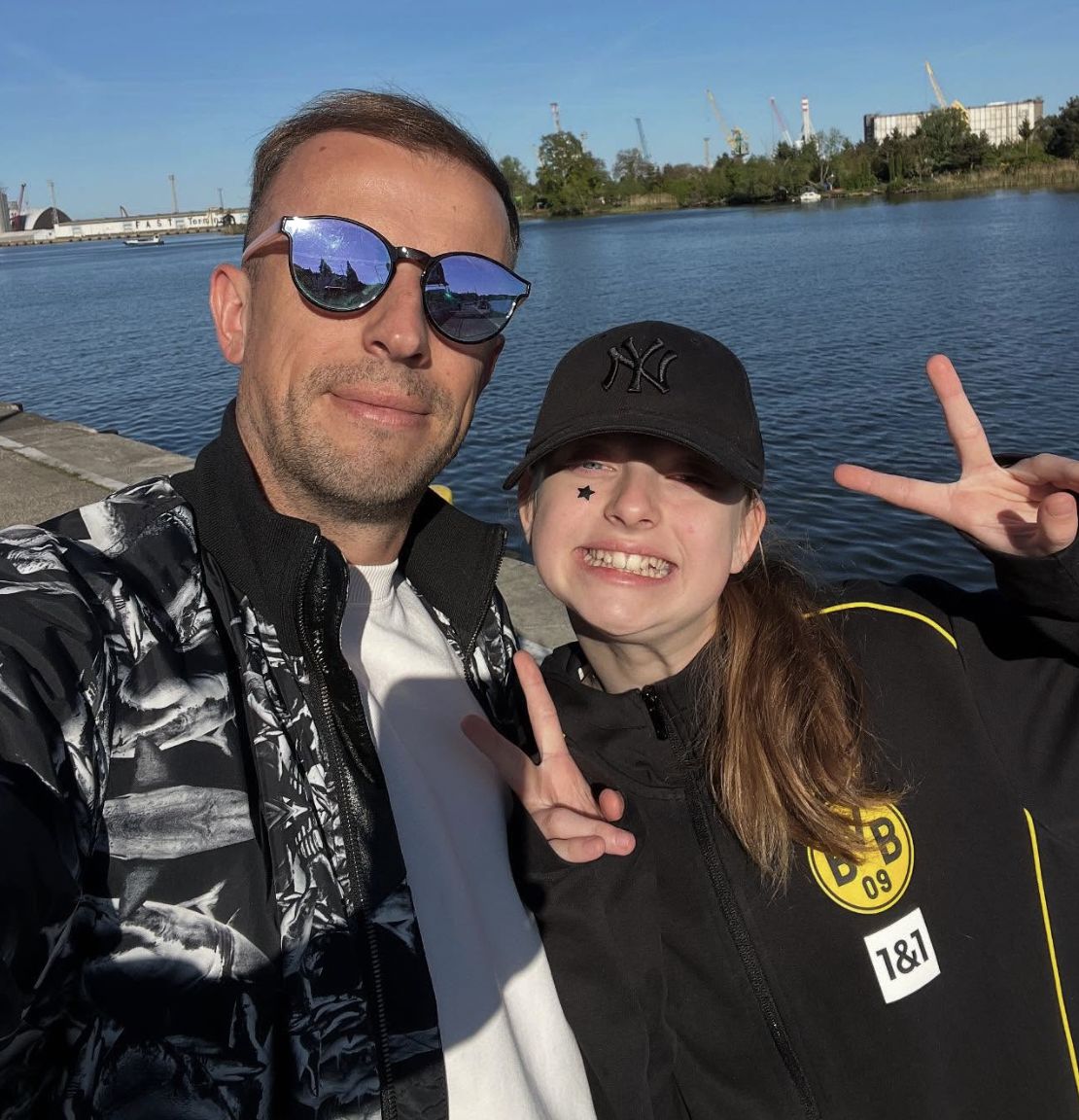 Kamil Grosicki z córką