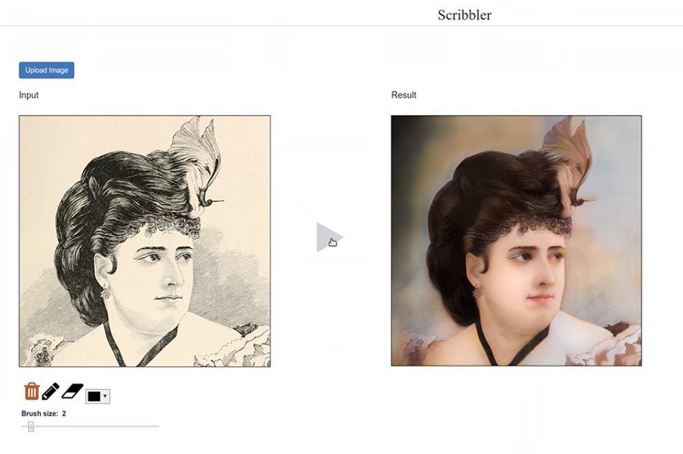 Adobe Scribbler pokoloruje czarno-białe portrety w kilka sekund 2